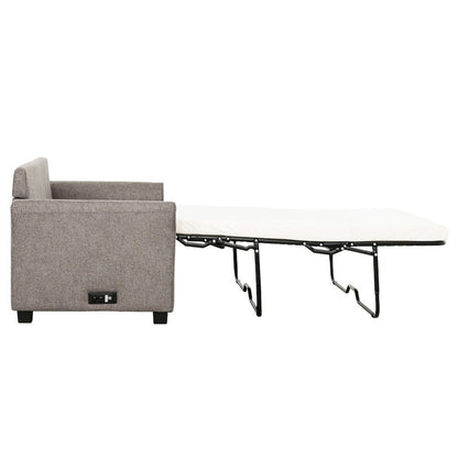 Primo International - Honor 73 in. Dark Grey Full Sofa Bed with USB - 60520 view 5