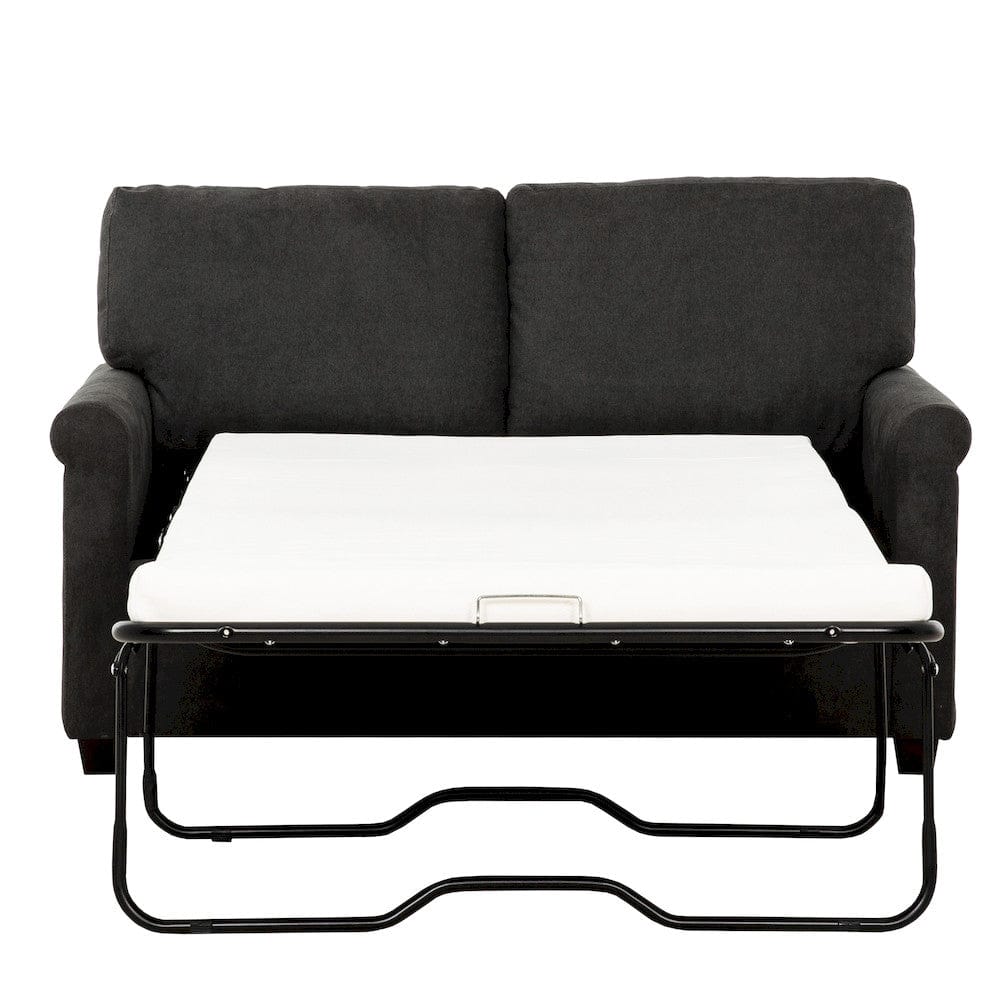 Primo International - Kensington Dark Grey 54 in. Convertible Twin Sleeper Sofa with USB Ports - 60522 view 6