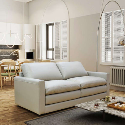 Primo International - Knox 81 in. Taupe Leather Match Large 2-Cushion Sofa - 51975 veiw 5