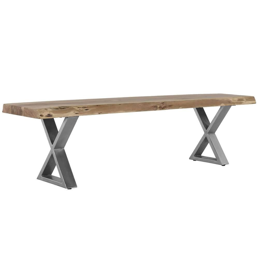 Primo International - Loomie 70 in. Wood and metal Backless Dining Bench - 40842 veiw 1