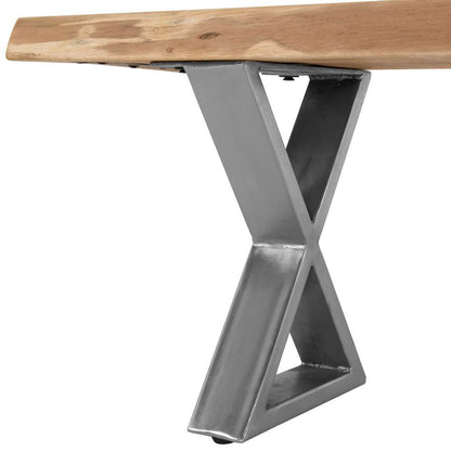 Primo International - Loomie 70 in. Wood and metal Backless Dining Bench - 40842 veiw 4