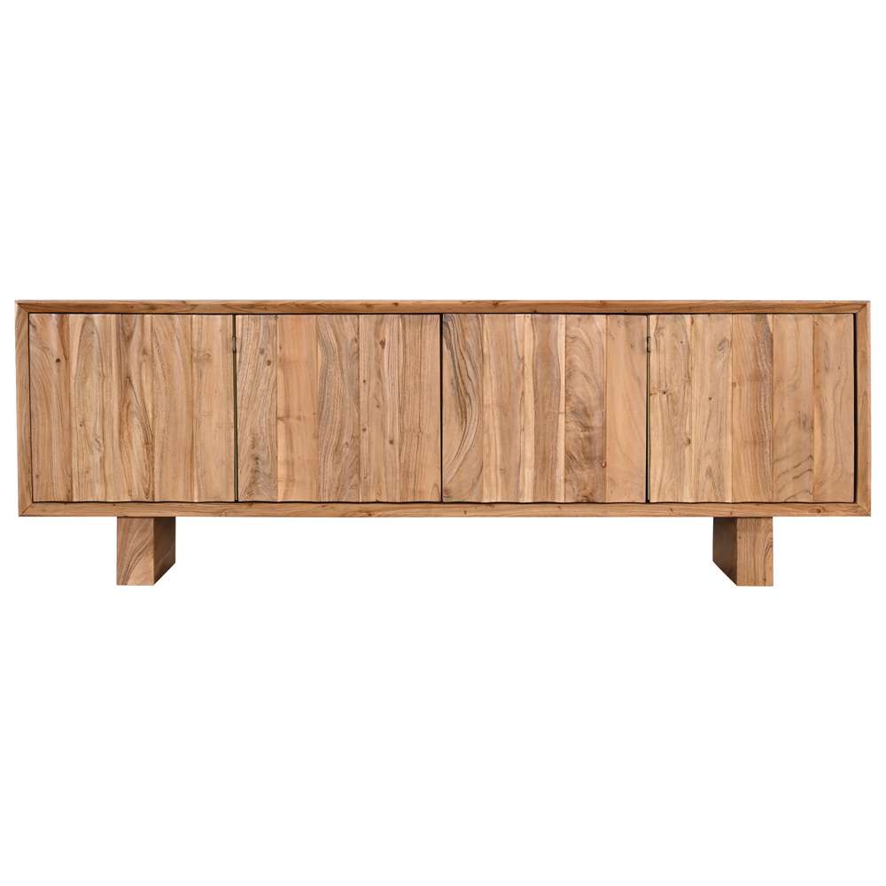 Primo International - Marisol 71 in. Natural Wood 4 Door TV Stand - 64725 veiw 2
