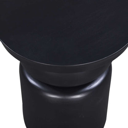 Primo International - Natoli Brown Wood Round Pedestal Side Table - 59633 veiw 2