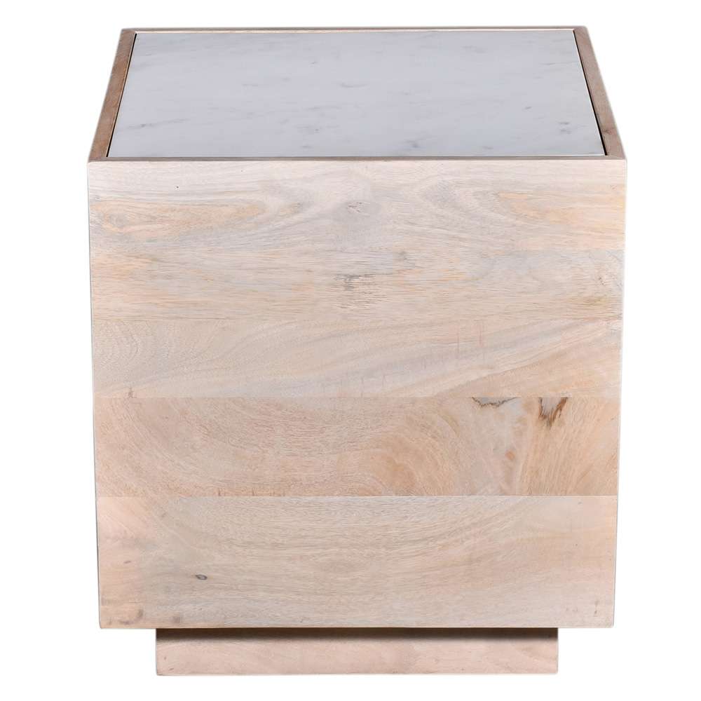 Primo International - Oasis 20 in. Wood and Marble Side Table - 59593 veiw 2