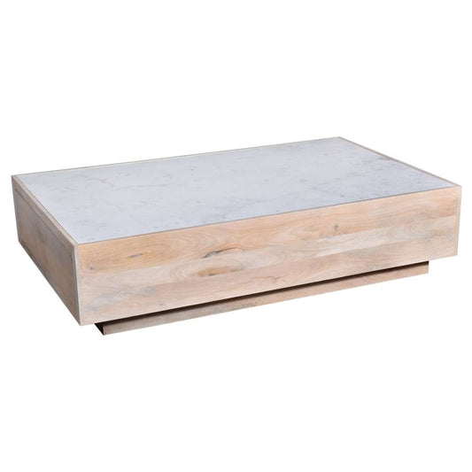 Primo International - Oasis 59 in.  Wood and Marble Storage Coffee Table - 59597 veiw 1
