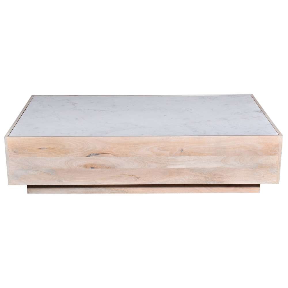 Primo International - Oasis 59 in.  Wood and Marble Storage Coffee Table - 59597 veiw 2