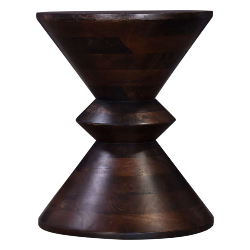 Primo International - Orrick Brown Wood Round Pedestal Side Table - 59638 veiw 1
