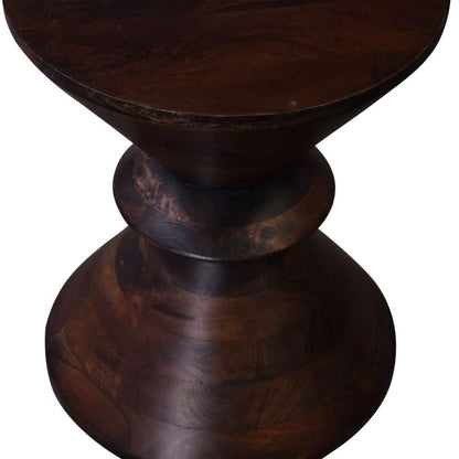 Primo International - Orrick Brown Wood Round Pedestal Side Table - 59638 veiw 3