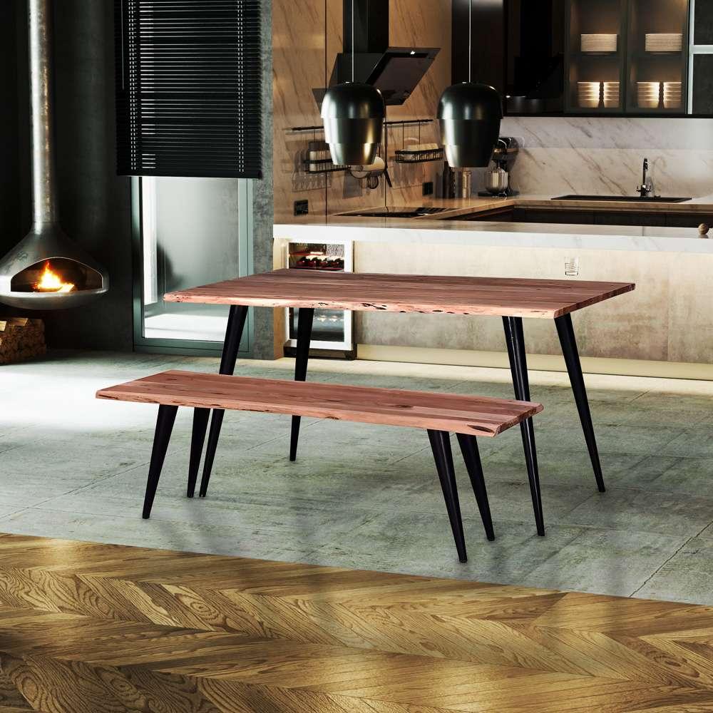 Primo International - Palmerston 58 in. Wood and Metal Dining Bench - 51225 veiw 5