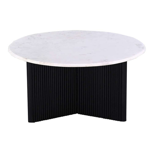 Primo International - Pearce 31 in. Mable Topped Pedestal Coffee Table - 62964 veiw 1
