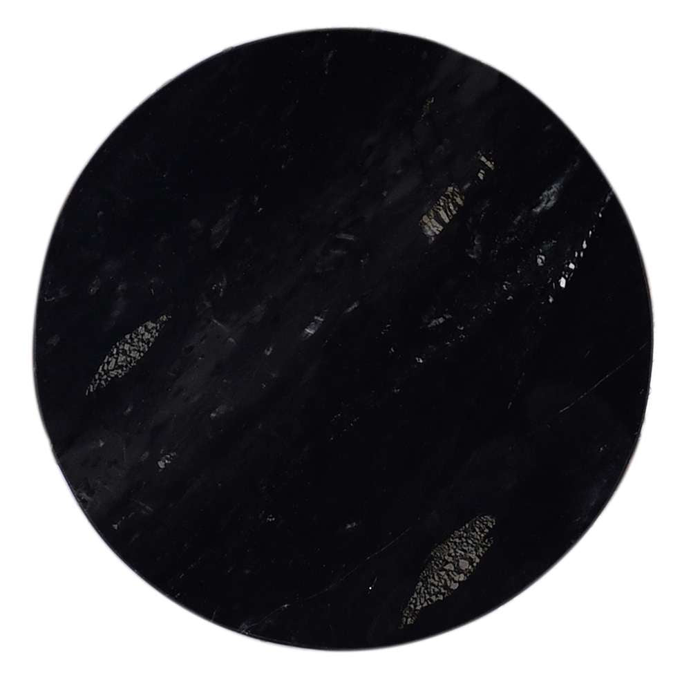 Primo International - Pierre 35 in. Black Marble Wood Drum Coffee Table - 59525 veiw 4