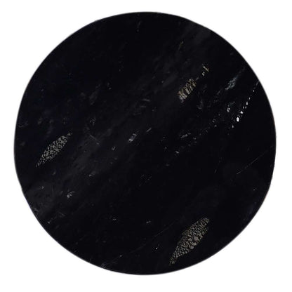 Primo International - Pierre 35 in. Black Marble Wood Drum Coffee Table - 59525 veiw 4