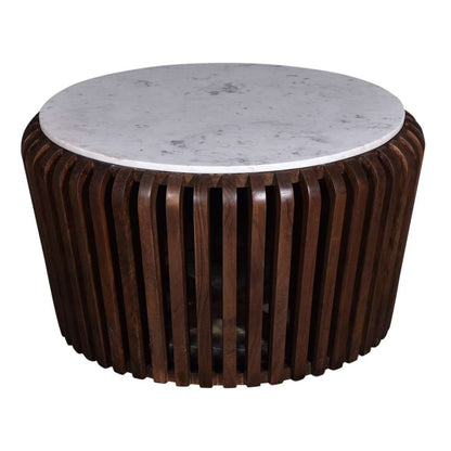 Primo International - Reeves 33 in. Brown Wood and Marble Coffee Table - 57713 veiw 2