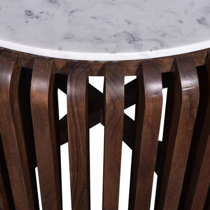 Primo International - Reeves 33 in. Brown Wood and Marble Coffee Table - 57713 veiw 5