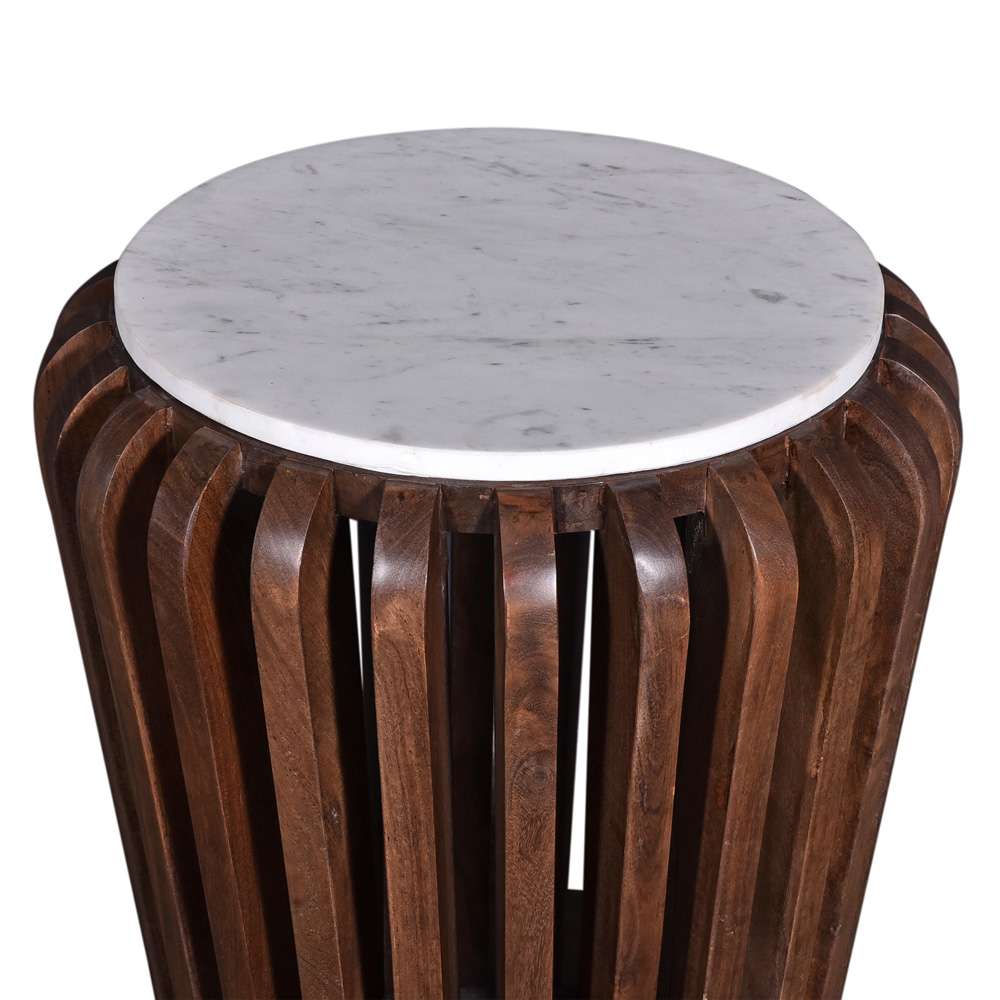 Primo International - Reeves Brown Wood and Marble Coffee Table - 57715 veiw 2
