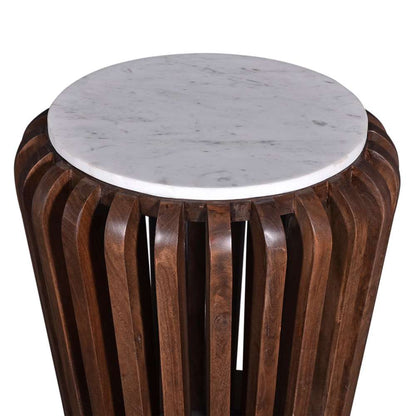 Primo International - Reeves Brown Wood and Marble Coffee Table - 57715 veiw 2