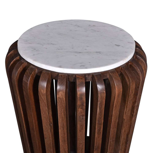 Primo International - Reeves Brown Wood and Marble Coffee Table - 57715 veiw 2
