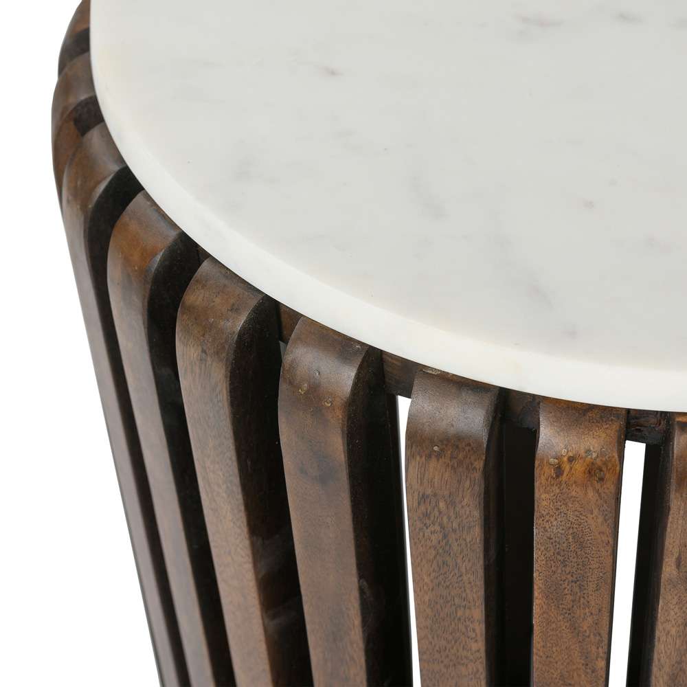 Primo International - Reeves Brown Wood and Marble Coffee Table - 57715 veiw 4