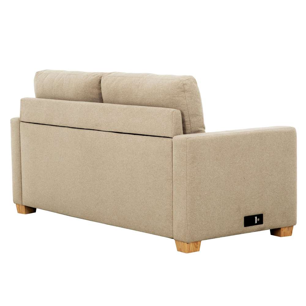 Primo International - Reign Beige 73 in. Convertible Full Sleeper Sofa with USB Port - 60521 veiw 4