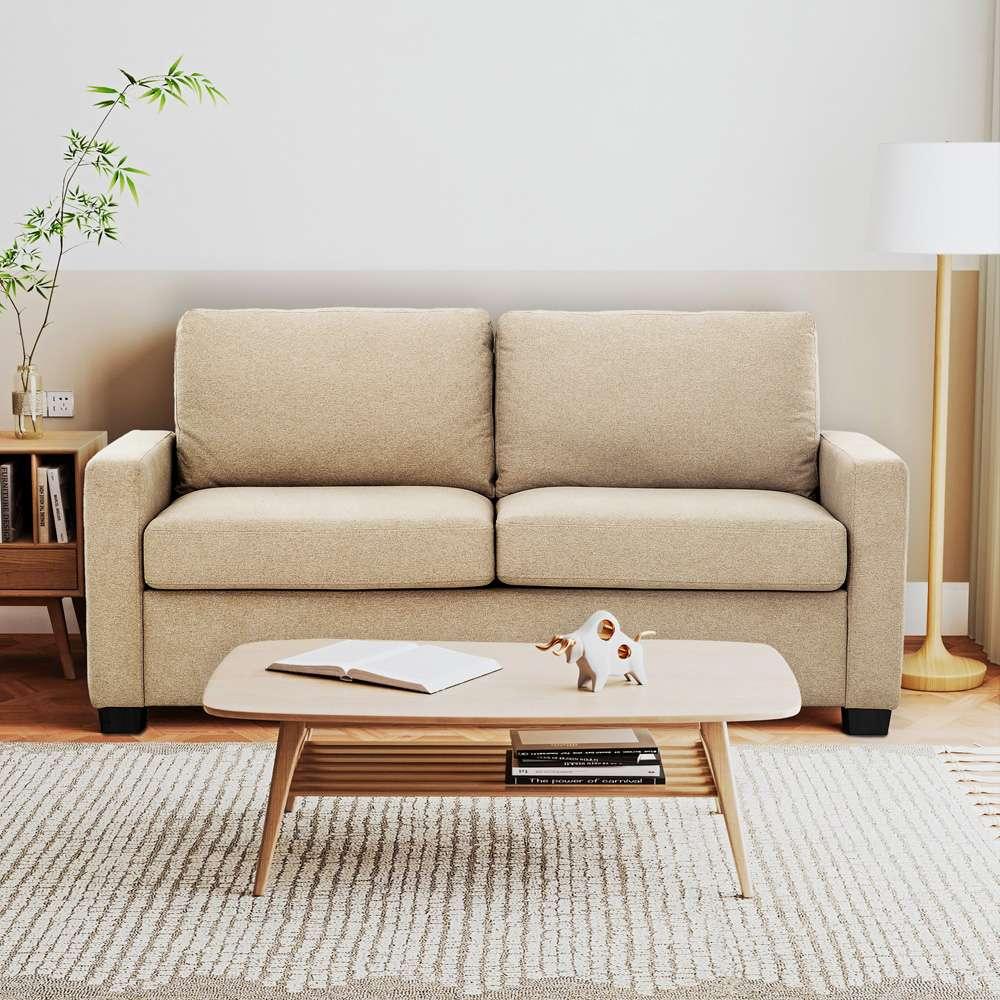 Primo International - Reign Beige 73 in. Convertible Full Sleeper Sofa with USB Port - 60521 veiw 6