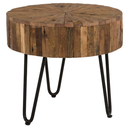 Primo International - Sawyer 22 in. Round Reclaimed Wood End Table - 37116 veiw 1