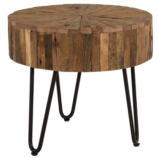 Primo International - Sawyer 22 in. Round Reclaimed Wood End Table - 37116 veiw 1
