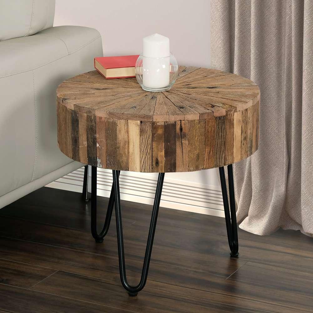 Primo International - Sawyer 22 in. Round Reclaimed Wood End Table - 37116 veiw 6