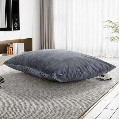 Primo International - Sealy® Ettie Velour Medium Memory Foam Grey Bean Bag - 60546 veiw 3