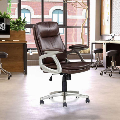 Primo International - Sealy® Hugo Mid Back Brown Faux Leather Swivel Office Chair - 63078 veiw 5