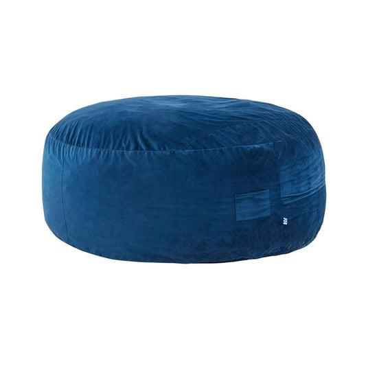 Primo International - Sealy® Kade 6ft Velour Blue Memory Foam Bean Bag - 60443 veiw 1