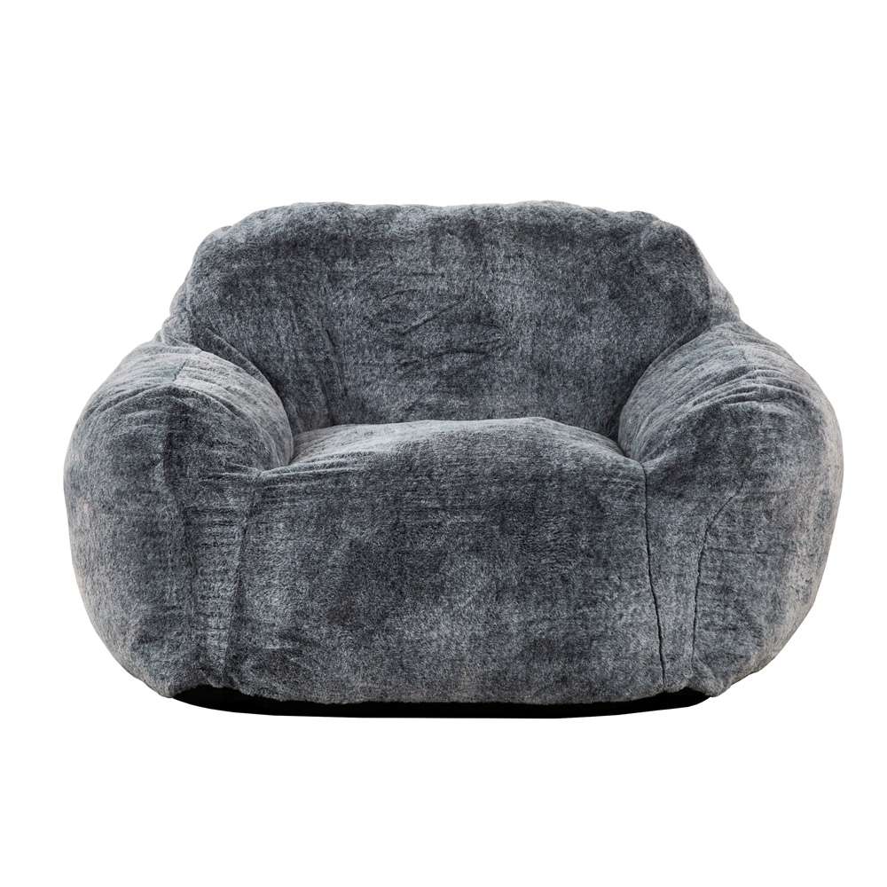 Primo International - Sealy® Tore Faux Fur Blue Memory Foam Bean Bag - 60446 veiw 1