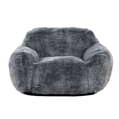 Primo International - Sealy® Tore Faux Fur Blue Memory Foam Bean Bag - 60446 veiw 1
