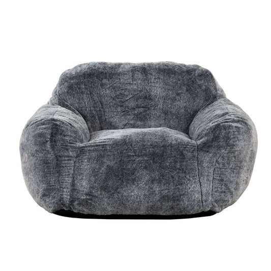 Primo International - Sealy® Tore Faux Fur Blue Memory Foam Bean Bag - 60446 veiw 1