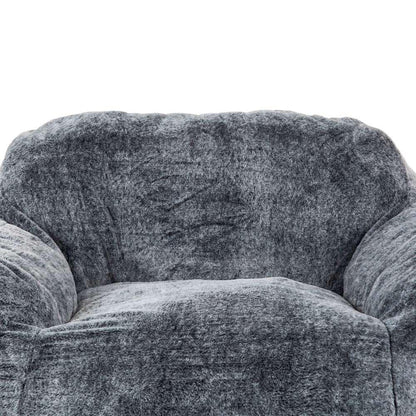 Primo International - Sealy® Tore Faux Fur Blue Memory Foam Bean Bag - 60446 veiw 3