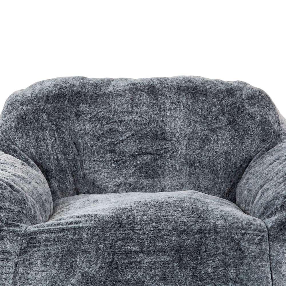 Primo International - Sealy® Tore Faux Fur Blue Memory Foam Bean Bag - 60446 veiw 5