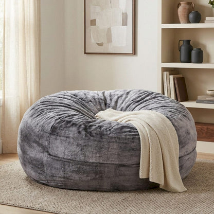 Primo International - Sealy® Bala 5ft Faux Fur Memory Foam Bean Bag - 59939 view 5