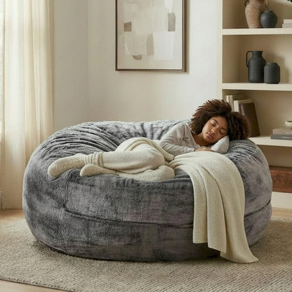 Primo International - Sealy® Bala 5ft Faux Fur Memory Foam Bean Bag - 59939 view 6