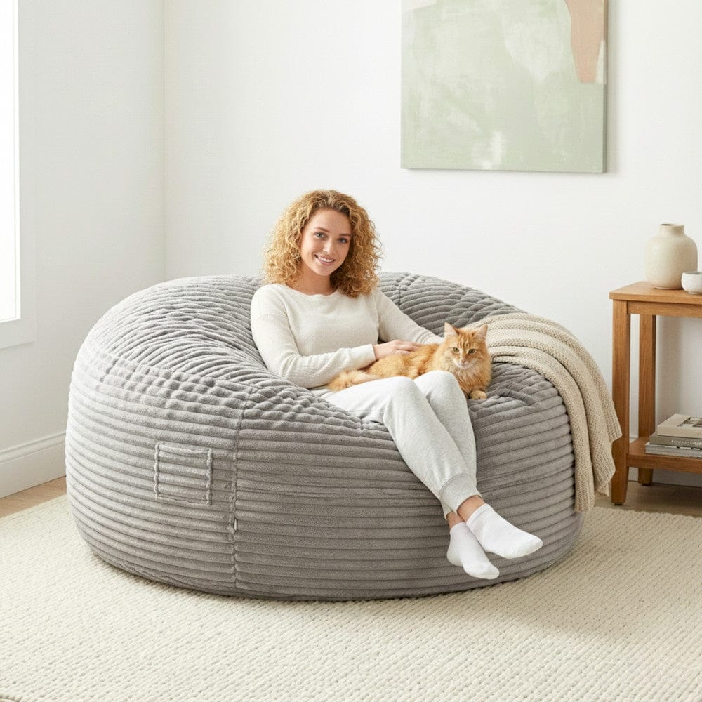 Primo International - Sealy® Kade 6ft Velour Memory Foam Bean Bag - 65799 view 9