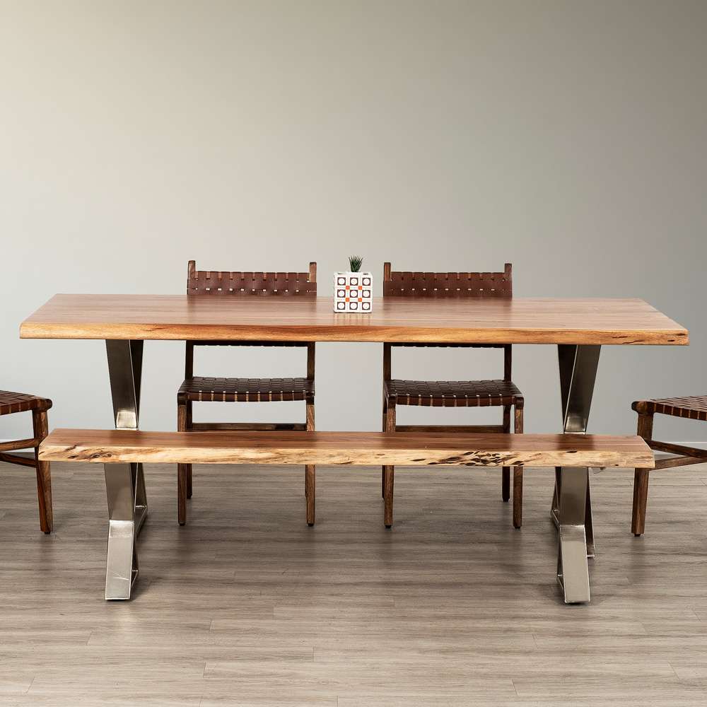 Primo International - Sutherland 70 in. Wood and Metal Dining Table - 51223 veiw 4