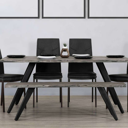 Primo International - Wexford 60 in. Wood and Metal Backless Dining Bench - 51217 veiw 6