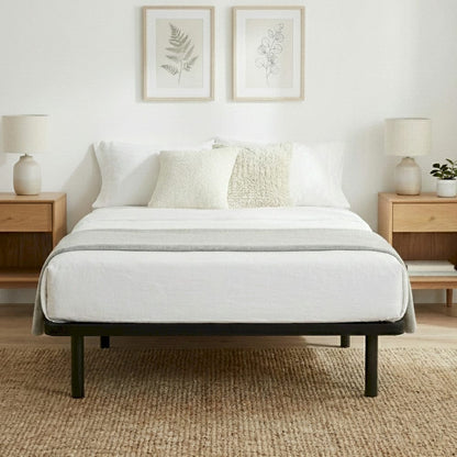 Primo International - ZenBase Black Upholstered Queen Platform Bed Frame - 65026 view 9
