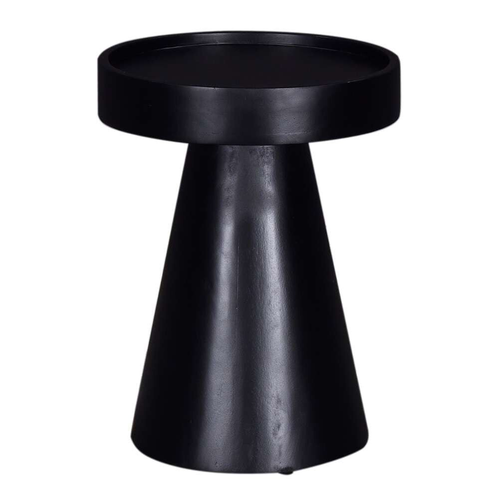 Primo International - Zinnia 16 in. Black Wood Pedestal Side Table - 58575 veiw 3