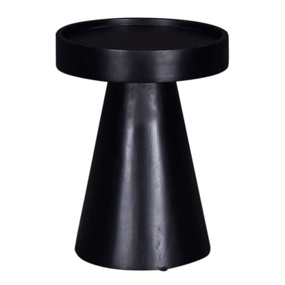 Primo International - Zinnia 16 in. Black Wood Pedestal Side Table - 58575 veiw 3
