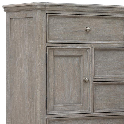 Pulaski - Abbotts Glen 8 Drawer Master Chest with Cabinets in Windmill Grey - P385-BR-K11_CLOSEOUT veiw 6