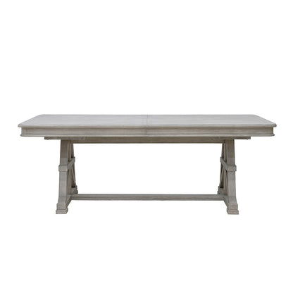 Pulaski - Abbotts Glen Trestle Dining Table in Windmill Grey - P385-DR-K1 veiw 1