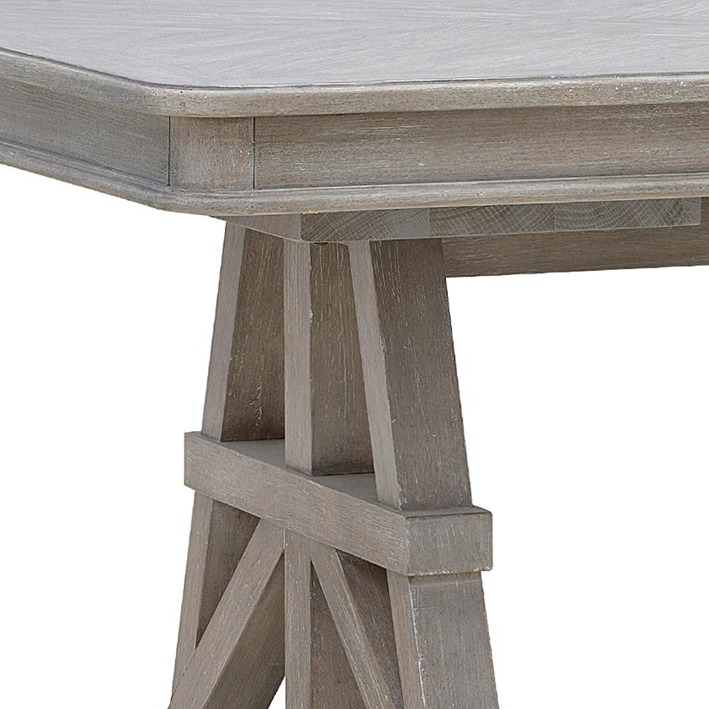 Pulaski - Abbotts Glen Trestle Dining Table in Windmill Grey - P385-DR-K1 veiw 5