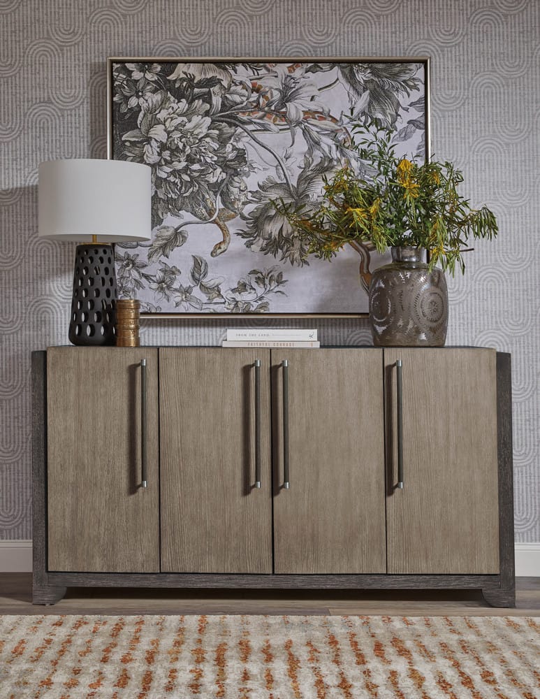 Pulaski - Anderson Park Moose Trail And Frontier Brown 4 Door Sideboard - P402302 view 1