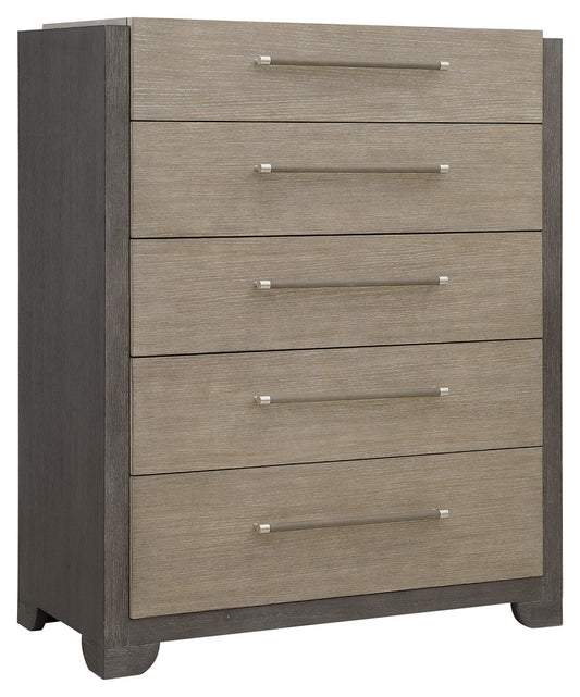 Pulaski - Anderson Park Moose Trail And Frontier Brown 5 Drawer Chest - P402124 view 1