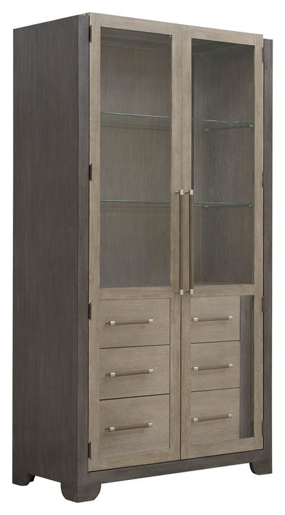 Pulaski - Anderson Park Moose Trail And Frontier Brown China Cabinet - P402300 view 1