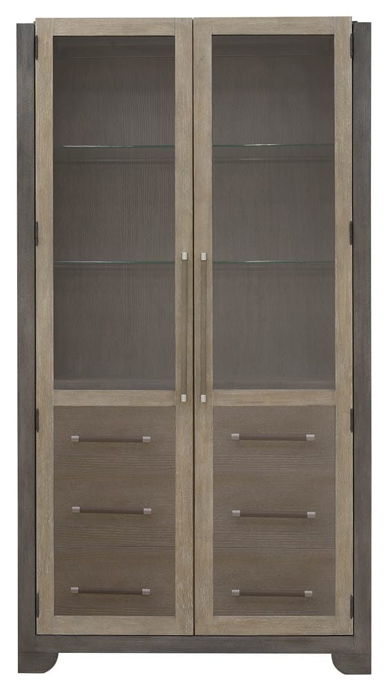 Pulaski - Anderson Park Moose Trail And Frontier Brown China Cabinet - P402300 view 2